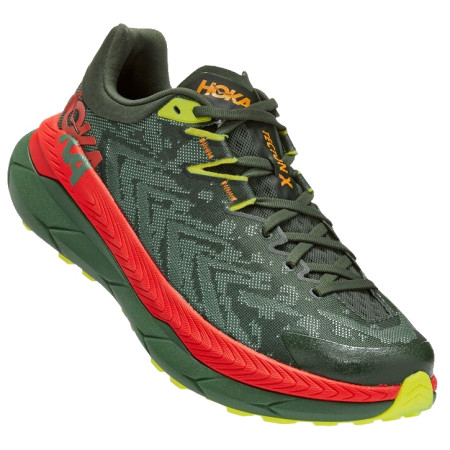 Buty do biegania dla mężczyzn Hoka One One Tecton X zielony/pomarańczowy Thyme / Fiesta