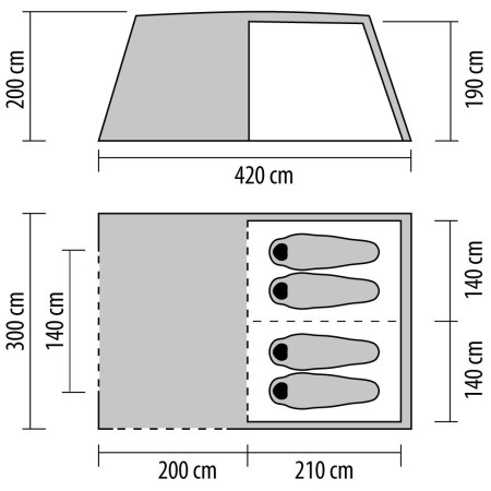 Namiot rodzinny Coleman Cook 4