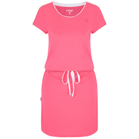 Sukienki damskie Loap Besie różowy CmRose/White