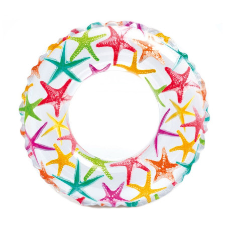 Koło Intex Lively Print Swim Ring 59230NP niebieski RealisticStarfish