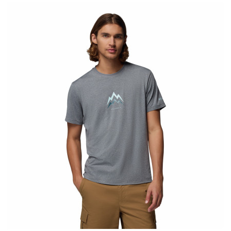 Koszulka męska Columbia Parsons Point™ SS Graphic Tee szary City Grey Heather, Pointed Peaks
