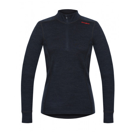 Bluza damska Husky Aron zip L (2022) czarny/niebieski