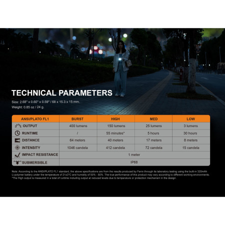 Latarka akumulatorowa Fenix E05R