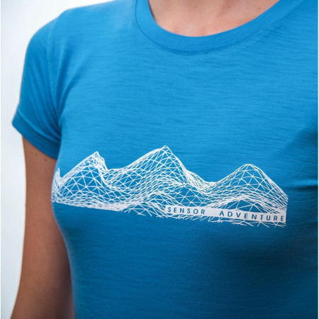 Damska koszulka Sensor Merino Active PT Mountains