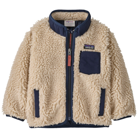 Bluza dziecięca Patagonia Baby Retro-X Jacket beżowy/niebieski Dark Natural w/New Navy