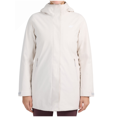 Płaszcz nieprzemakalny 4F Technical Jacket F1210 jasnoszary Cold Light Grey
