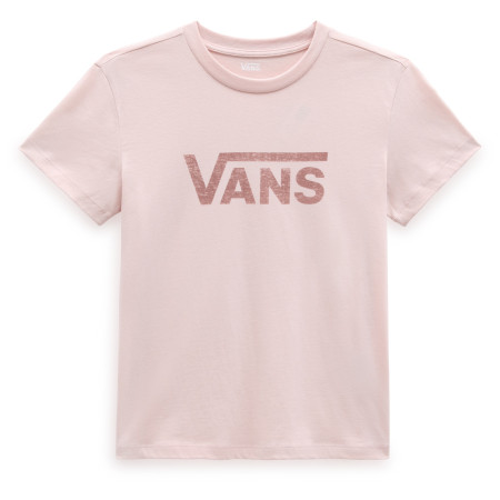 Koszulka damska Vans Wm Drop V Ss Crew-B różowy/biały SEPIA ROSE