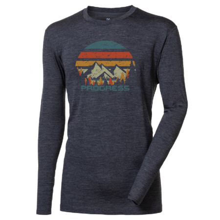Męska koszulka Progress Loki "Landscape" szary šedý melír