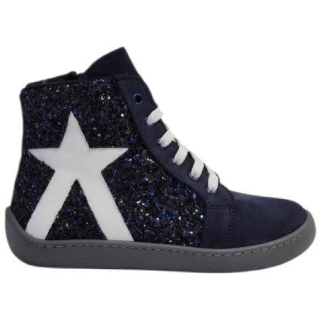 Buty barefoot dziecięce beBare 3485SA Navy ciemnoniebieski NAVY