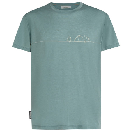 Męska koszulka Icebreaker Merino Blend Core SS Tee Single Line Camp