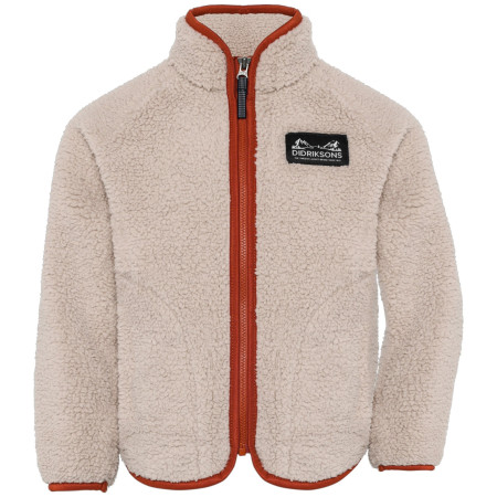 Bluza dziecięca Didriksons Gibbs Kids Fullzip 2 Beach Beige/Rust beżowy Beach Beige/Rust