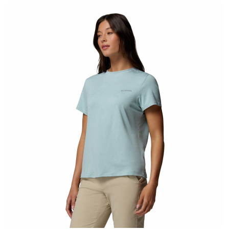 Koszulka damska Columbia Parsons Point™ SS Logo Tee jasnoniebieski Marine Light Heather