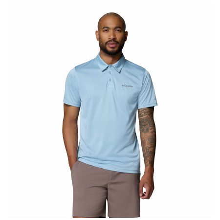 Koszulka męska Columbia Columbia Hike™ Polo niebieski Ripple Blue Heather