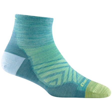 Skarpety damskie Darn Tough Run Quarter Ultra-Lightweight niebieski aqua
