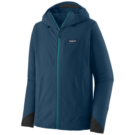 Męska kurtka softshellowa Patagonia R1 TechFace Hoody ciemnoniebieski Lagom Blue