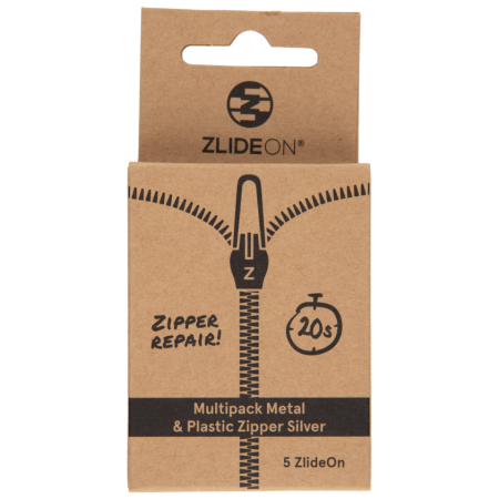 Zapasowy suwak ZlideOn Multipack Metal & Plastic Zipper srebrny