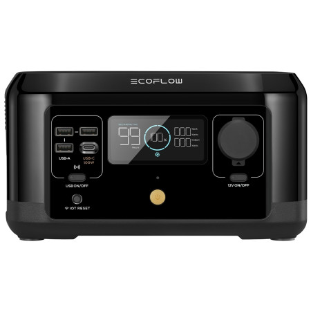 Przenośna stacja zasilania EcoFlow RIVER mini (Wireless) czarny black
