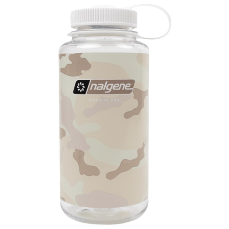 Butelka Nalgene Wide Mouth Camo Print 1000 ml biały Clear/White Camo
