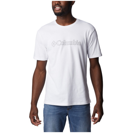 Koszulka męska Columbia Pacific Crossing™ II Graphic SS Tee biały White, CSC Outlined Graphic