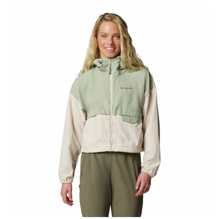 Kurtka damska Columbia Spire Valley™ Cropped Windbreaker zielony Safari, Dark Stone