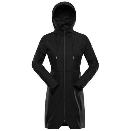Płaszcz softshellowy damski Alpine Pro Ibora 2 czarny Black