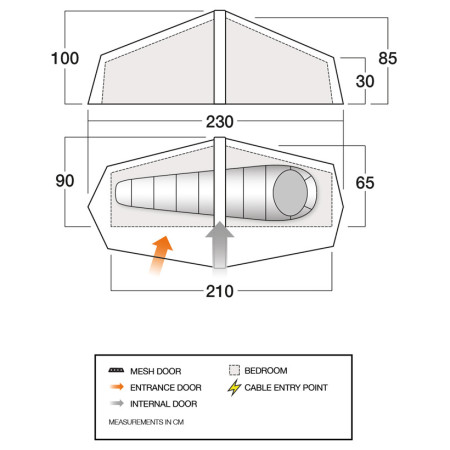 Namiot ultralekki jednoosobowy Force Ten Helium UL 1 Air
