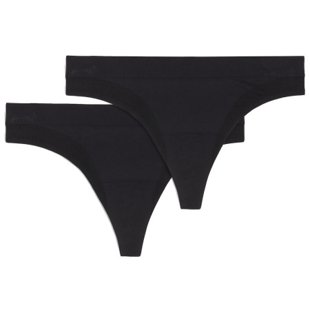 Majtki damskie Puma 3D Knit Sport Strings 2P czarny black