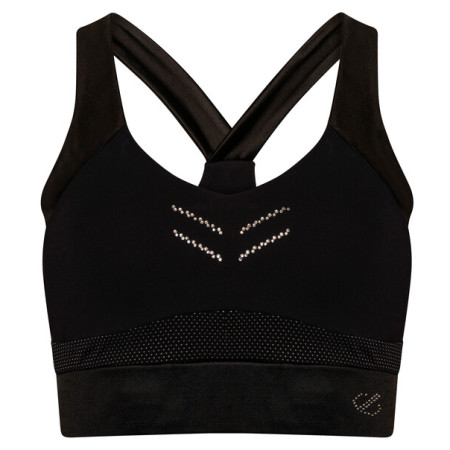 Sportowy biustonosz Dare 2b Crystallize Bra czarny Black