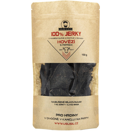 Jerky Usušil & Syn Hovězí s pepřem 150 g brązowy