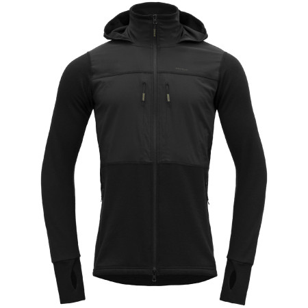 Męska kurtka softshellowa Devold Herøy Hybrid Merino Jkt Man czarny Caviar