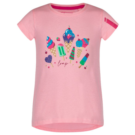 T-shirt dziecięcy Loap Besnuda różowy pink