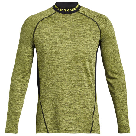 Męska koszulka Under Armour CG Armour Twist Mock zielony Lime Yellow / / Lime Yellow