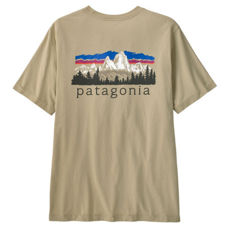 Koszulka męska Patagonia M's Fitz Roy Foothills T-Shirt szary/zielony Weathered Stone
