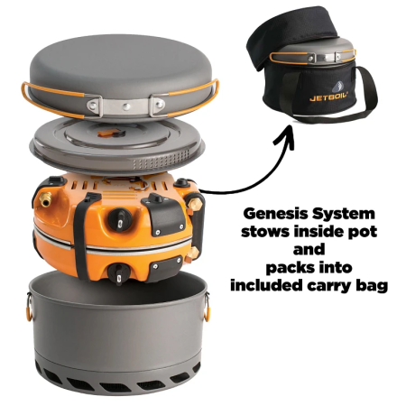 Kuchenka gazowa Jet Boil Genesis Basecamp System – Isobutane