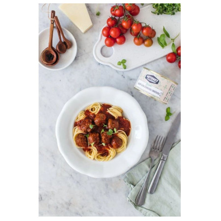 Danie główne Hotovky z plechovky Kluski w sosie pomidorowym VEGAN 400g