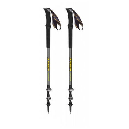 Kije trekkingowe Vipole Base Camp Ql Mid Green Dlx zarys