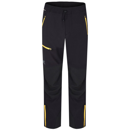 Męskie spodnie softshellowe Hannah Claim II czarny/żółty anthracite (yellow)