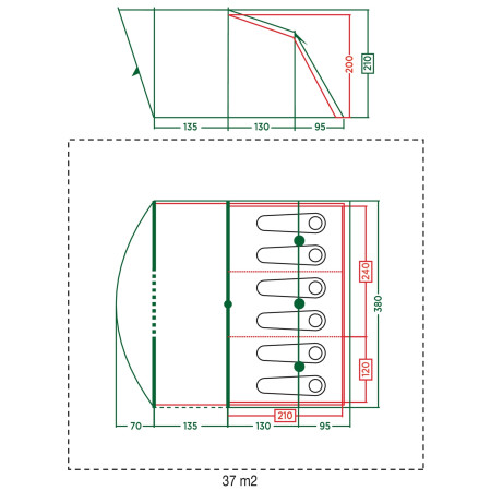 Namiot rodzinny Coleman Vail 6