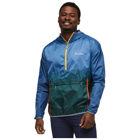 Kurtka męska Cotopaxi Teca Half-Zip Windbreaker niebieski/zielony Thumbs Up
