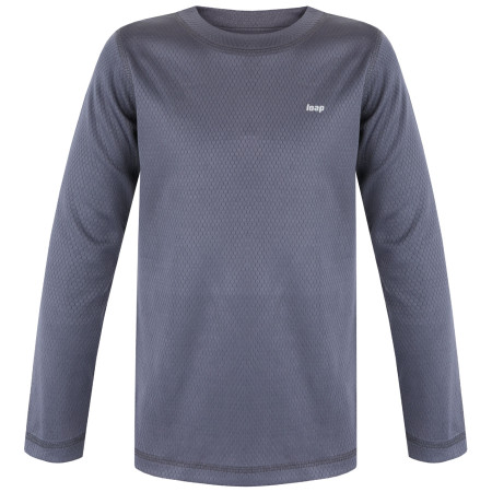 Dziecięca koszulka termiczna Loap Pirru czarny Tap Shoe Melange | Gray