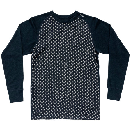 Męska koszulka Devold Signature Merino 230 Shirt Man czarny/biały INK/RAWWHITE