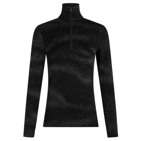 Damska koszulka Icebreaker Women M 260 Tech Vertex LS HZ Chillwave czarny Black/Obsidia/J