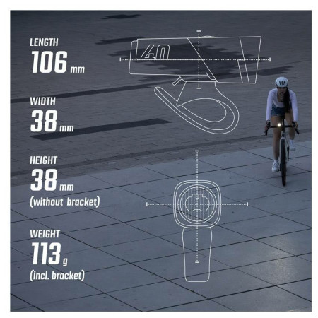 Przednia lampka Sigma Aura 40