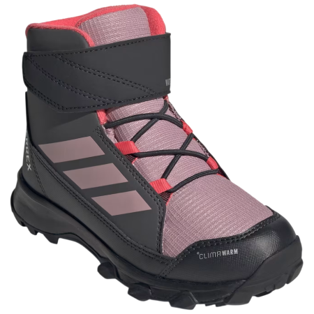 Buty dziecięce Adidas Terrex Snow Cw Climawarm szary Magmau/Magmau/Gresix