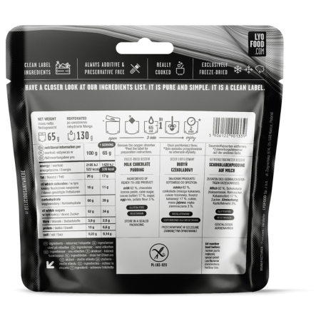 Suszona żywność Lyo food Pudding czekoladowy