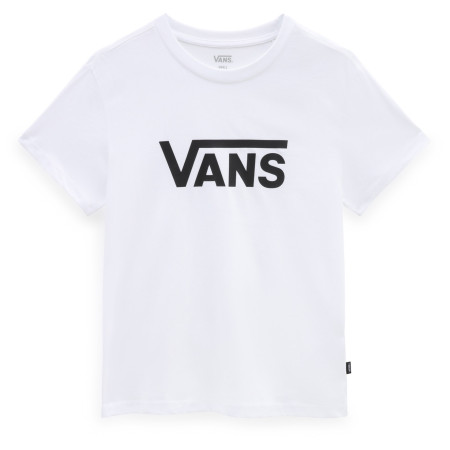 Koszulka damska Vans Wm Drop V Ss Crew-B biały/czarny White/Black