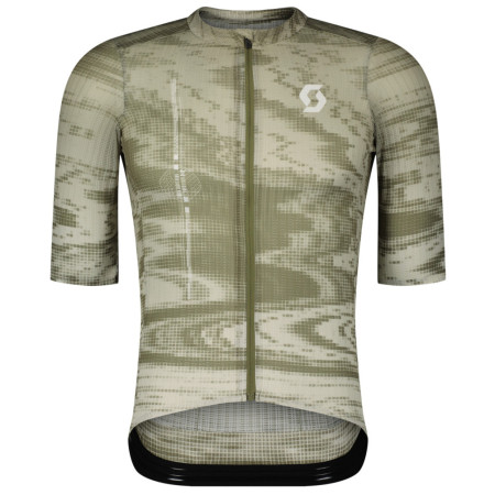 Męska koszulka kolarska Scott Jersey M's Ultd. SL SS zielony cotton white/hay green