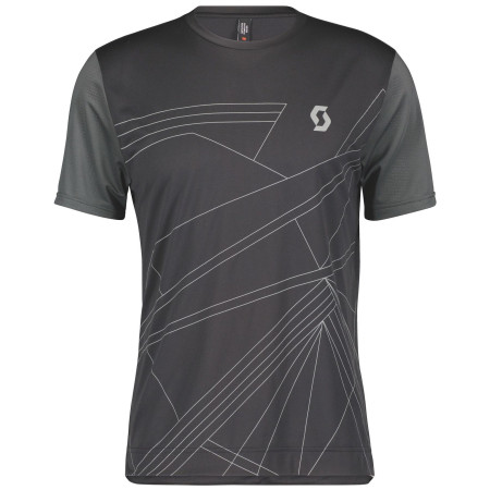 Męska koszulka kolarska Scott M's Trail Flow czarny/szary black/dark grey