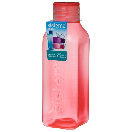 Butelka Sistema Square 725ml czerwony