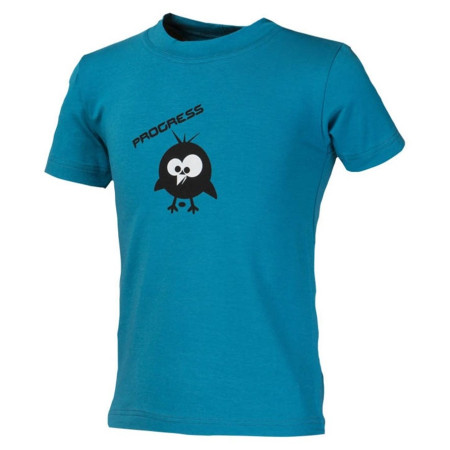 T-shirt dziecięcy Progress Bambino Ptáček (2018) niebieski Turquoise